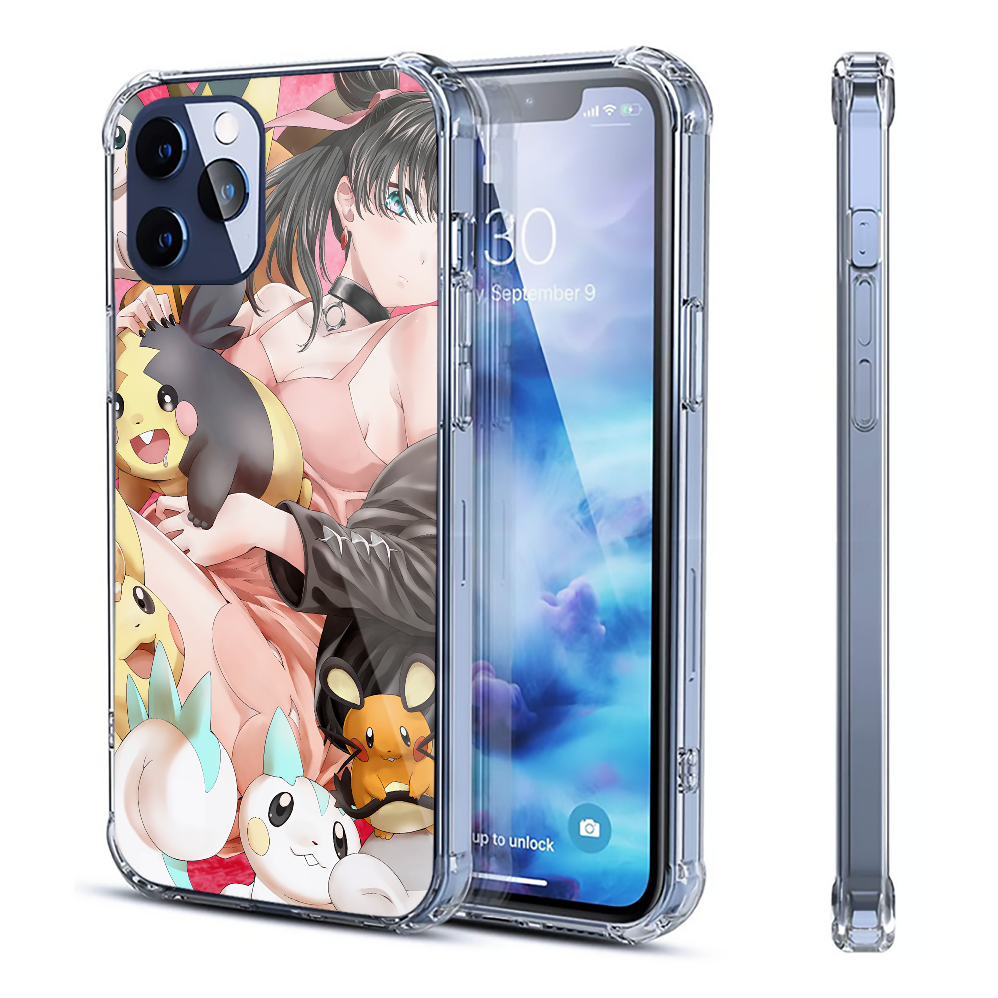 （画像用） ポケットモンスター Pokémon 【iPhone 12シリーズ対応】透明スマホケース（クリアソフトケース）